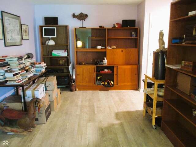 6808 Summer Time Dr, Indianapolis, IN 46226 - home office with wood finished floors
