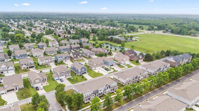 7239 Governors Row, Avon, IN 46123 - aerial overview of property's location featuring a large body of water and nearby suburban area