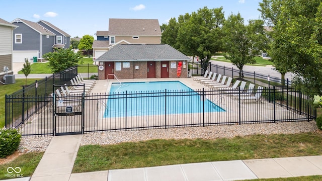 7239 Governors Row, Avon, IN 46123 - community pool featuring a patio area and a residential view