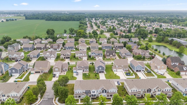 7239 Governors Row, Avon, IN 46123 - aerial view of residential area with a nearby body of water