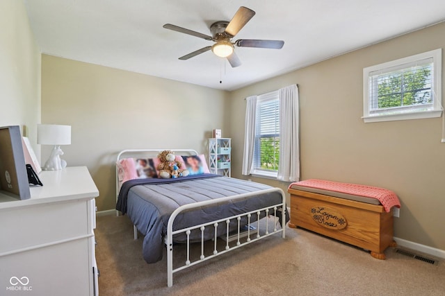 16745 Del Mar Way, Westfield, IN 46074 - bedroom with carpet flooring and ceiling fan