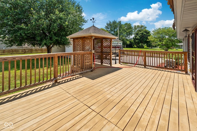 1044 Miller St, Clinton, IN 47842 - deck featuring a gazebo