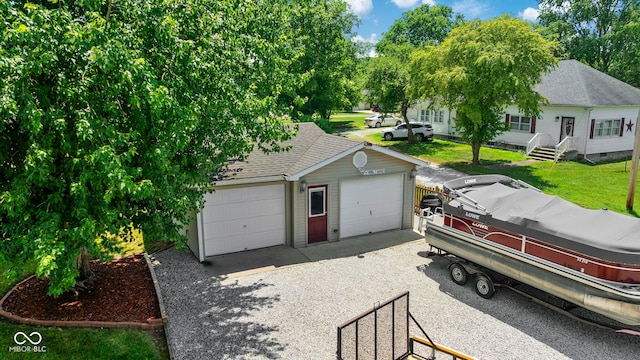1044 Miller St, Clinton, IN 47842 - garage with driveway