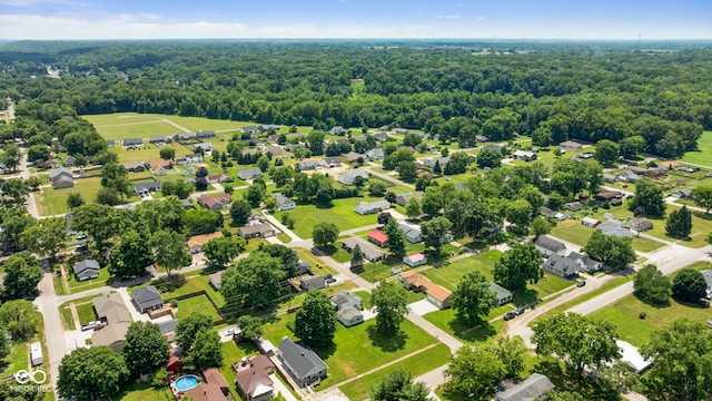 1044 Miller St, Clinton, IN 47842 - aerial perspective of suburban area featuring a forest