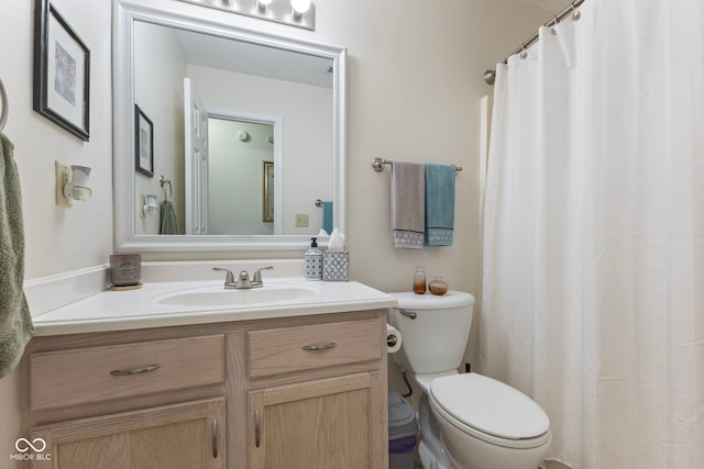 7009 Thousand Oaks Ln, Indianapolis, IN 46214 - bathroom featuring vanity and curtained shower