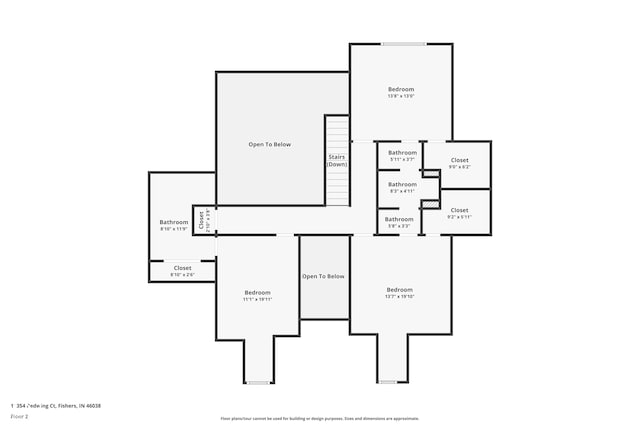 11354 Redwing Ct, Fishers, IN 46037 - view of property floor plan