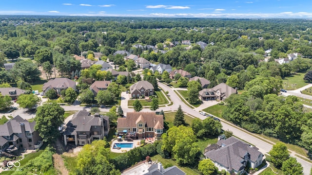 11354 Redwing Ct, Fishers, IN 46037 - aerial perspective of suburban area with a forest
