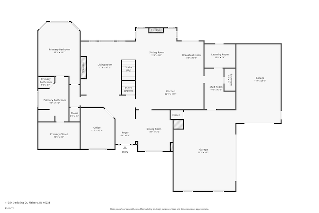 11354 Redwing Ct, Fishers, IN 46037 - view of room layout