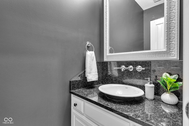 11354 Redwing Ct, Fishers, IN 46037 - bathroom with vanity and backsplash