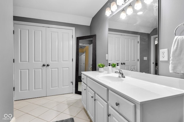 11354 Redwing Ct, Fishers, IN 46037 - bathroom with vanity and tile patterned flooring