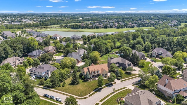 11354 Redwing Ct, Fishers, IN 46037 - aerial view of residential area with a large body of water