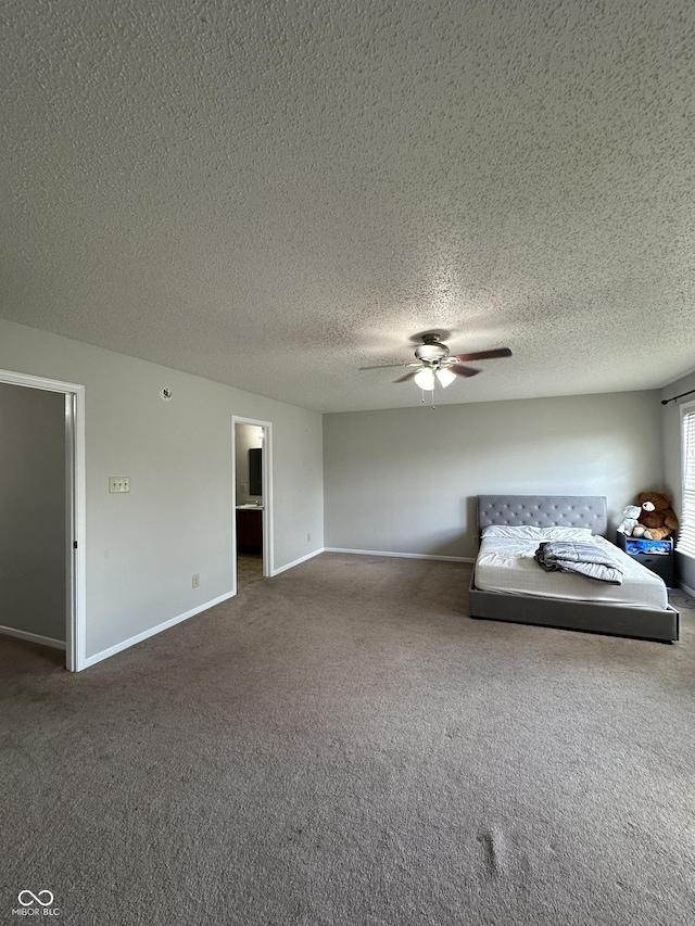 2964 Sentiment Ln, Greenwood, IN 46143 - living area featuring carpet, a ceiling fan, and a textured ceiling