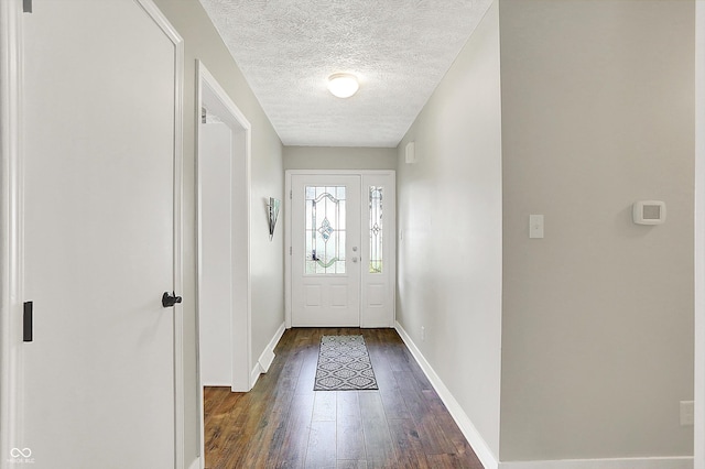 3280 E 300 S, Greenfield, IN 46140 - doorway featuring dark wood-style flooring and a textured ceiling