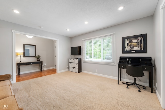 7045 W 100 N, Greenfield, IN 46140 - carpeted office space featuring recessed lighting