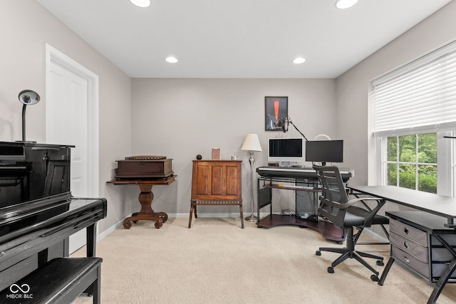866 Rosalind Pl, Carmel, IN 46032 - office space with carpet floors and recessed lighting