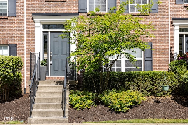 866 Rosalind Pl, Carmel, IN 46032 - property entrance with brick siding