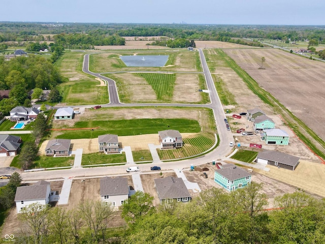 7845 Magnolia St, New Palestine, IN 46163 - aerial view of sparsely populated area featuring a large body of water