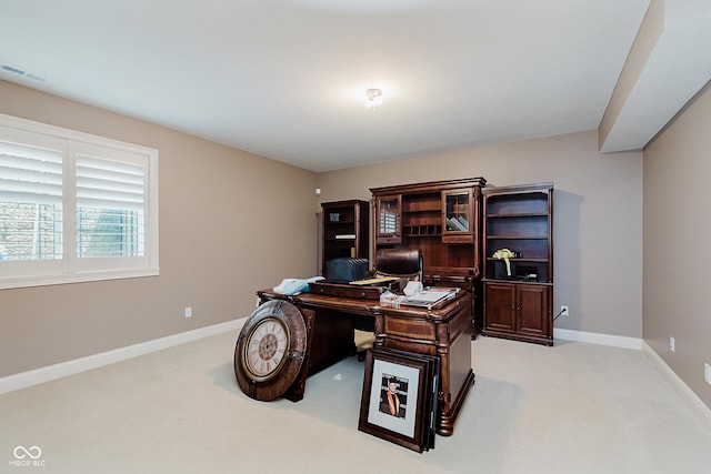 4545 Pascagoula Run, Greenwood, IN 46143 - office area featuring light carpet