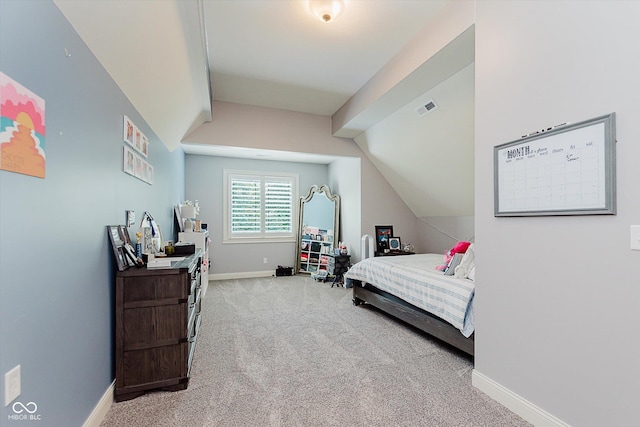 4545 Pascagoula Run, Greenwood, IN 46143 - carpeted bedroom with baseboards and lofted ceiling