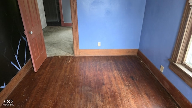 1338 Glenn Ave, Wabash, IN 46992 - empty room featuring wood finished floors and baseboards