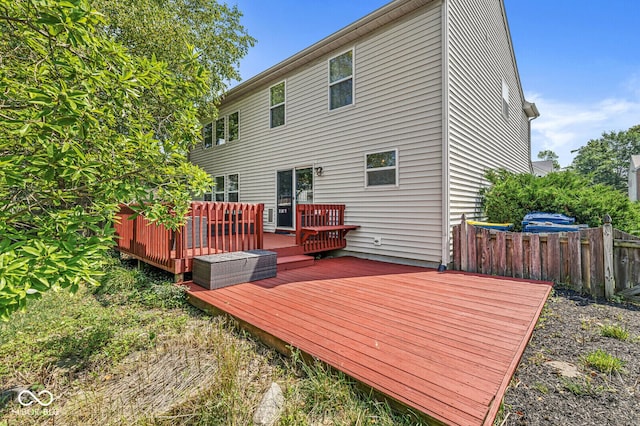 12034 Gatwick View Dr, Fishers, IN 46037 - back of house with a wooden deck