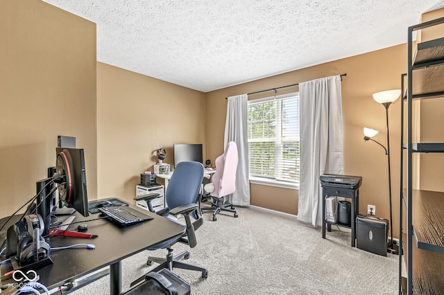 12034 Gatwick View Dr, Fishers, IN 46037 - carpeted office with a textured ceiling and baseboards
