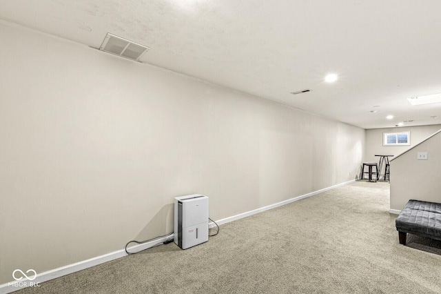 12034 Gatwick View Dr, Fishers, IN 46037 - basement with baseboards and carpet floors