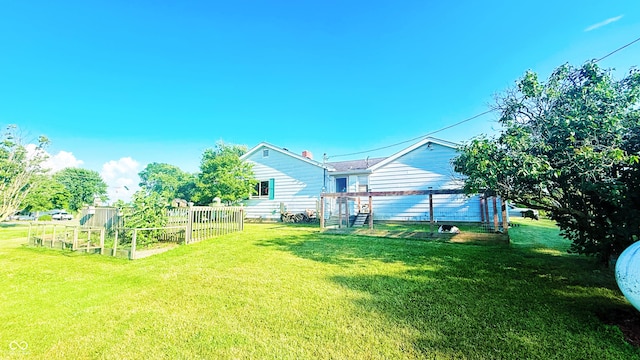 5964 E 250 N, Greenfield, IN 46140 - view of grassy yard with a vegetable garden