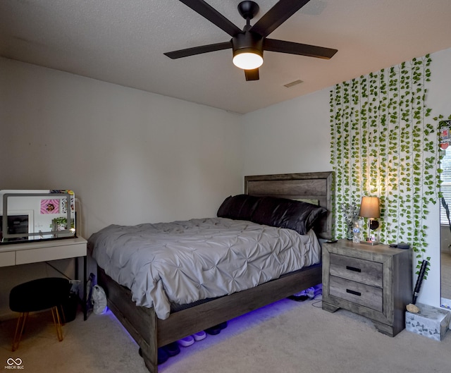 14521 Stewart Cir, Fishers, IN 46038 - bedroom featuring carpet floors and a ceiling fan