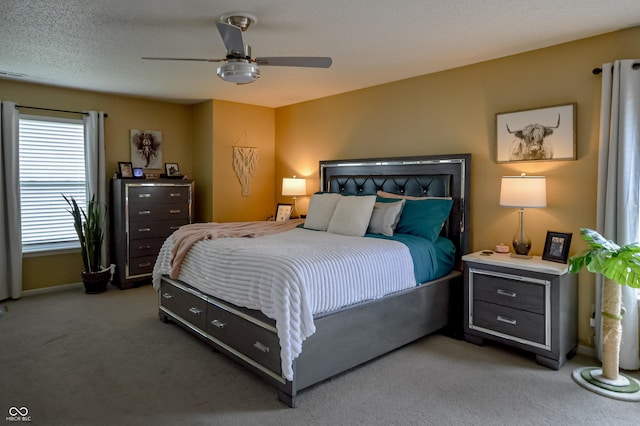 14521 Stewart Cir, Fishers, IN 46038 - bedroom with light carpet and a ceiling fan