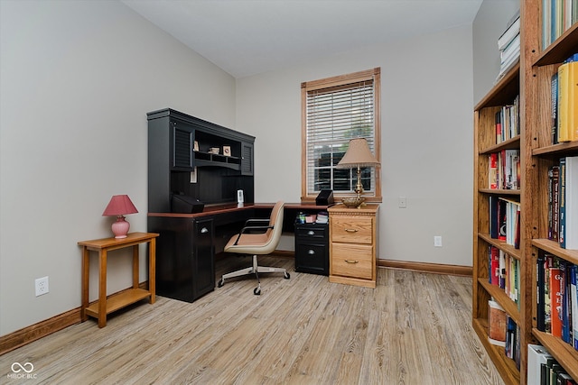 7178 Lockford Walk N, Avon, IN 46123 - home office with light wood-style flooring and baseboards