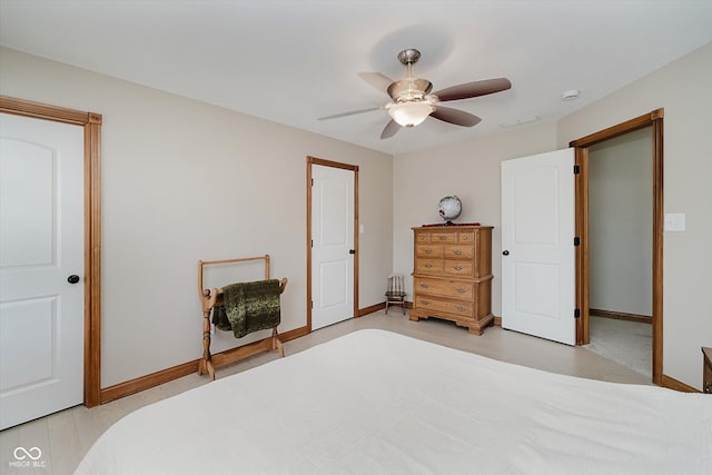 7178 Lockford Walk N, Avon, IN 46123 - bedroom with ceiling fan and baseboards