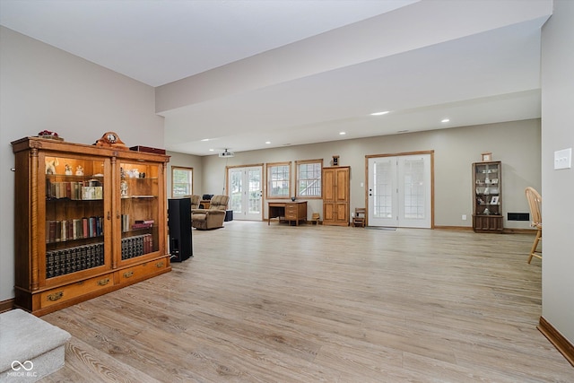7178 Lockford Walk N, Avon, IN 46123 - living area featuring light wood-style floors and recessed lighting