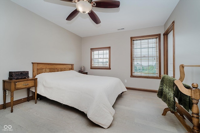 7178 Lockford Walk N, Avon, IN 46123 - bedroom with baseboards and ceiling fan