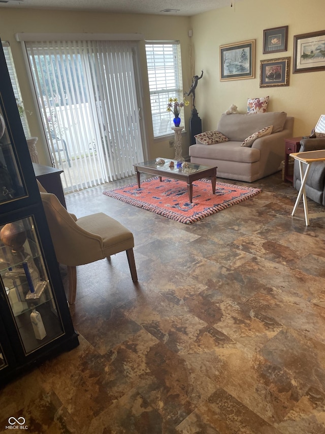 5333 Thornridge Pl, Indianapolis, IN 46237 - living area featuring stone finish floors