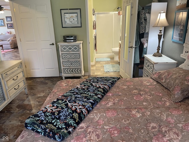 5333 Thornridge Pl, Indianapolis, IN 46237 - bedroom with stone finish floors and ensuite bathroom