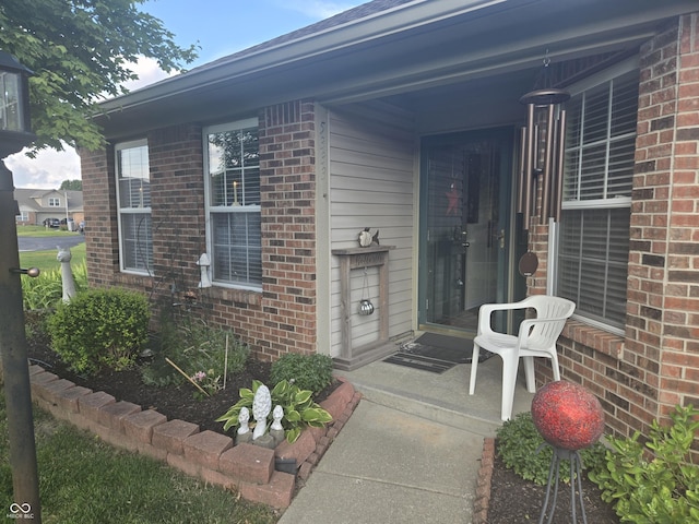 5333 Thornridge Pl, Indianapolis, IN 46237 - doorway to property featuring brick siding