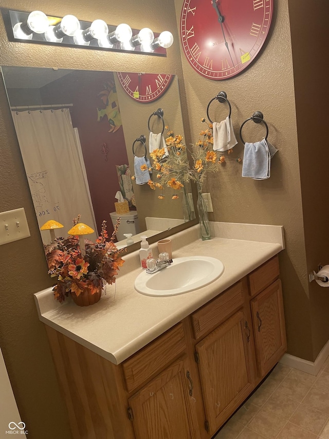 5333 Thornridge Pl, Indianapolis, IN 46237 - bathroom featuring tile patterned flooring and vanity