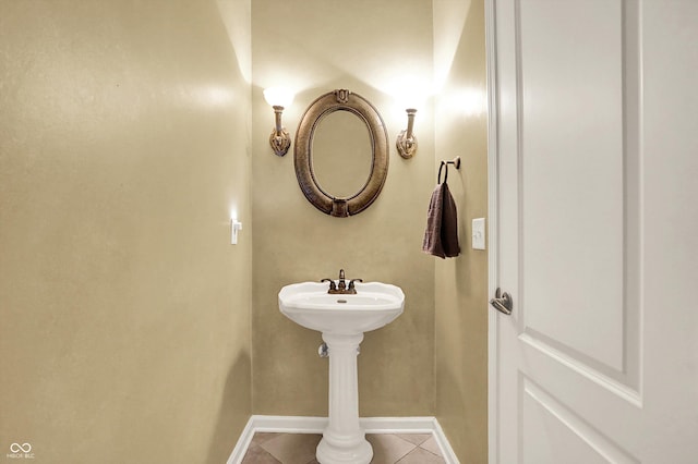 4219 Trilithon Ct, West Lafayette, IN 47906 - bathroom with tile patterned floors and baseboards