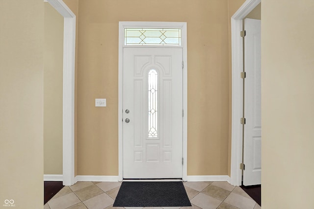 4219 Trilithon Ct, West Lafayette, IN 47906 - foyer entrance with light tile patterned floors