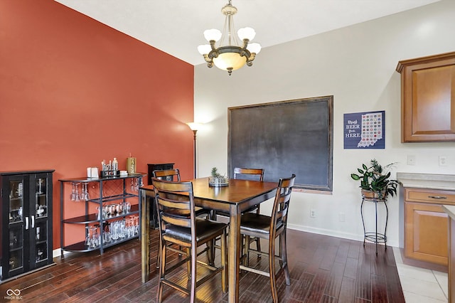 4219 Trilithon Ct, West Lafayette, IN 47906 - dining room featuring wood finished floors and a chandelier