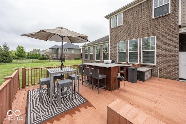15540 Provincial Ln, Fishers, IN 46040 - deck featuring grilling area
