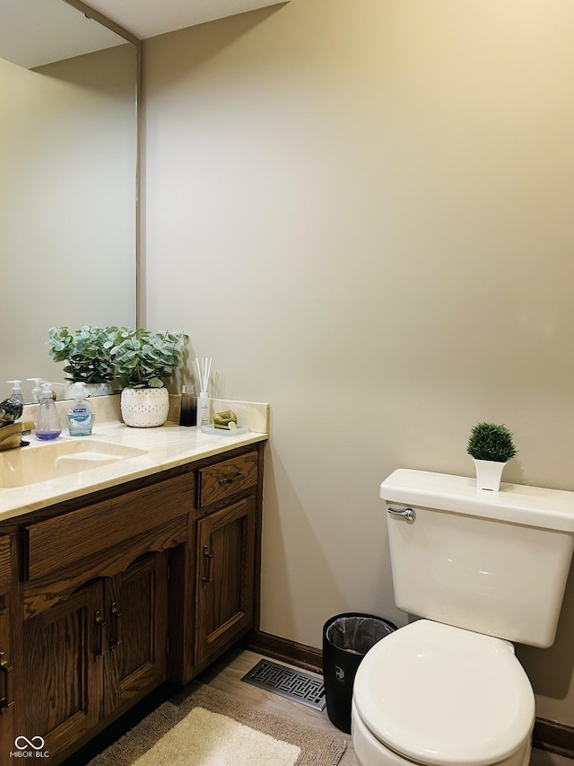 8413 Catamaran Dr, Indianapolis, IN 46236 - bathroom with vanity and wood finished floors