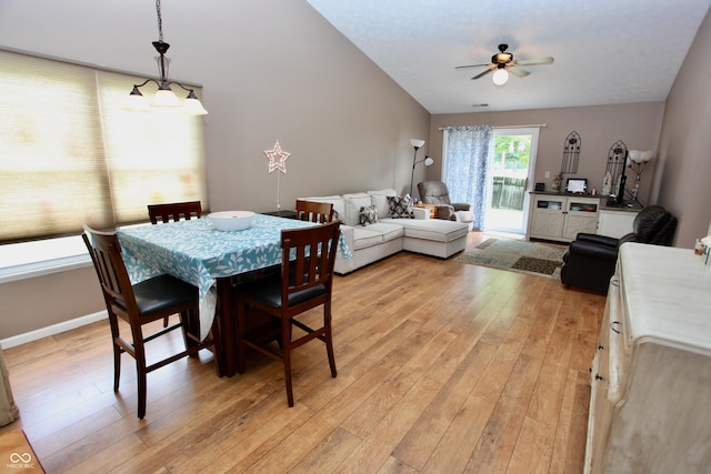 2909 Inverrary Ct, Indianapolis, IN 46234 - dining room with light wood-style flooring and a ceiling fan