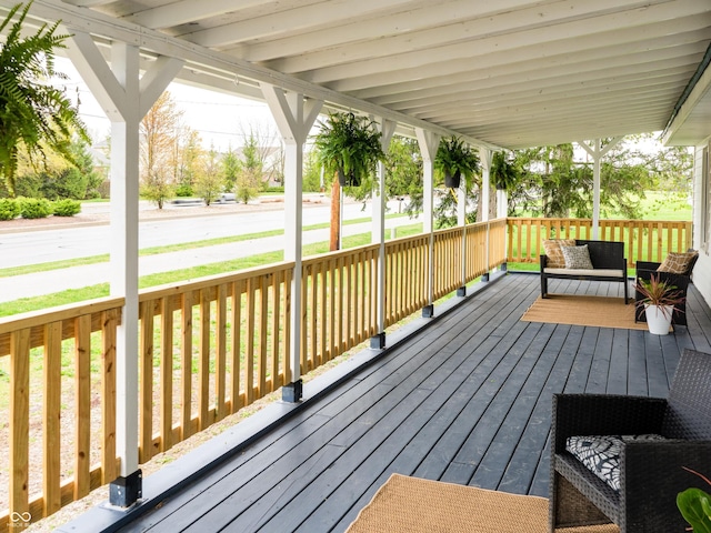 945 E Worthsville Rd, Greenwood, IN 46143 - view of wooden porch