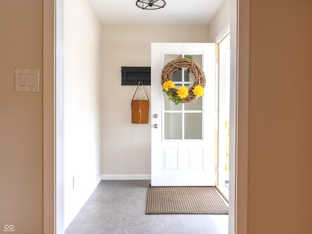 945 E Worthsville Rd, Greenwood, IN 46143 - entrance foyer with carpet and baseboards