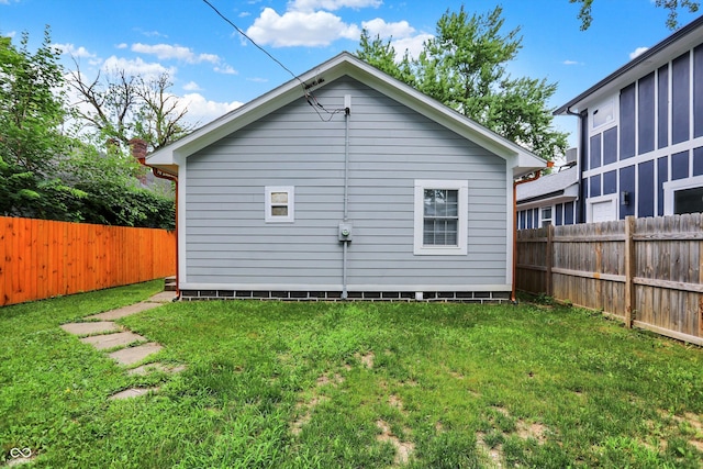 1923 N Parker Ave, Indianapolis, IN 46218 - rear view of property with a fenced backyard