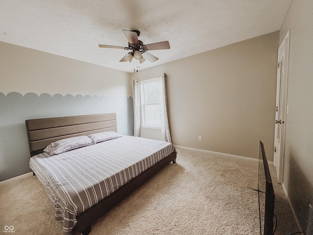1381 Harrison Dr, Greenwood, IN 46143 - bedroom featuring carpet flooring and a ceiling fan
