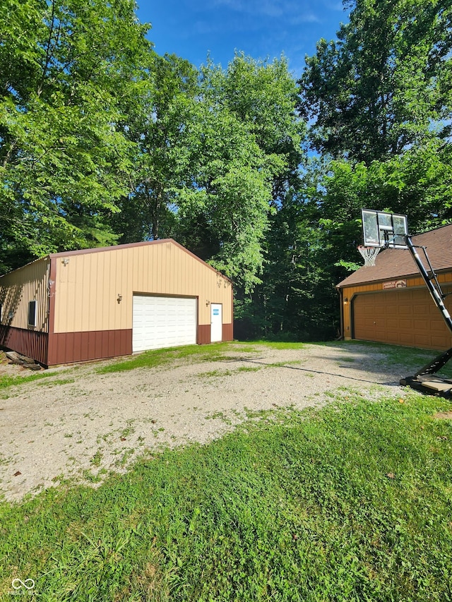 6774 S Becks Grove Rd, Freetown, IN 47235 - view of detached garage