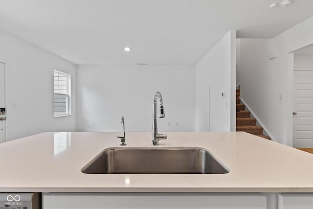 7265 Governors Row, Avon, IN 46123 - kitchen featuring light countertops, recessed lighting, and wood finished floors